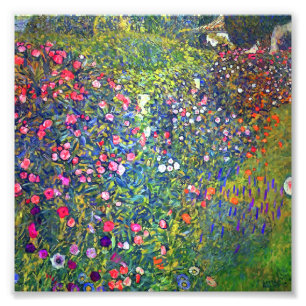 Impression Photo Gustav Klimt Jardin italien Paysage