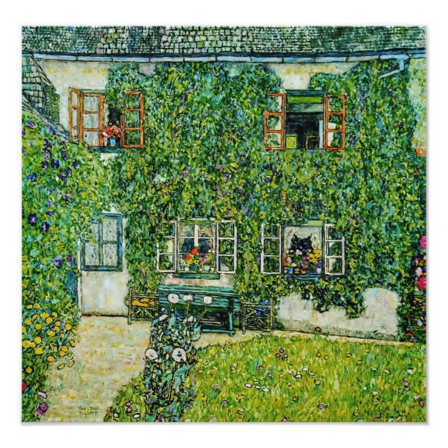 Impression Photo Gustav Klimt - La Maison de Guardaboschi (Devant)