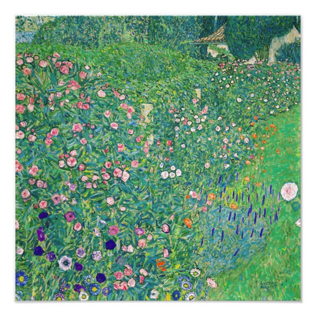 Impression Photo Gustav Klimt - Paysage du jardin italien (Devant)