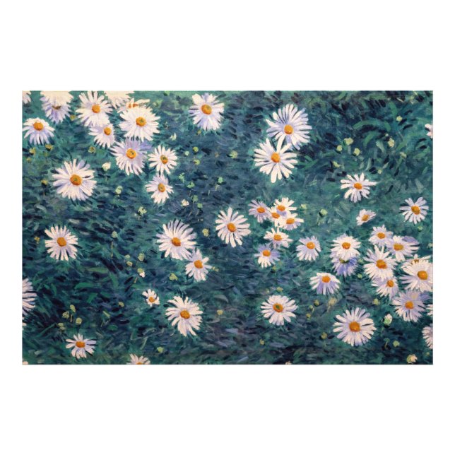 Impression Photo Gustave Caillebotte - Lit de marguerites, détails (Devant)