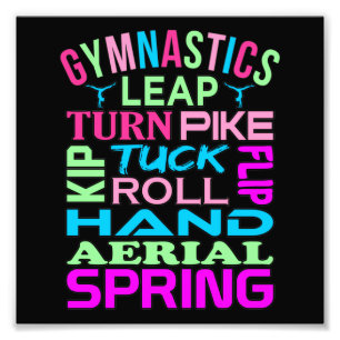 Impression Photo Gymnastique Faits Gymnaste Gymnaste Sports Lover G