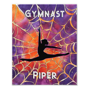 Impression Photo Gymnastique personnalisée Halloween Spiderweb