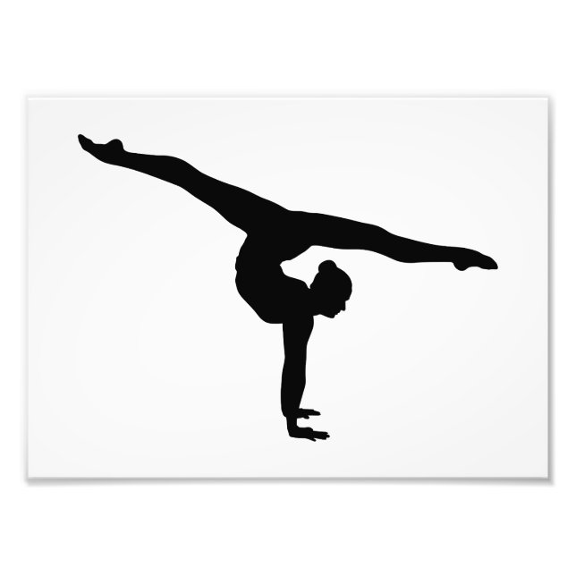 Impression Photo Gymnastique rythmique Silhouette (Devant)