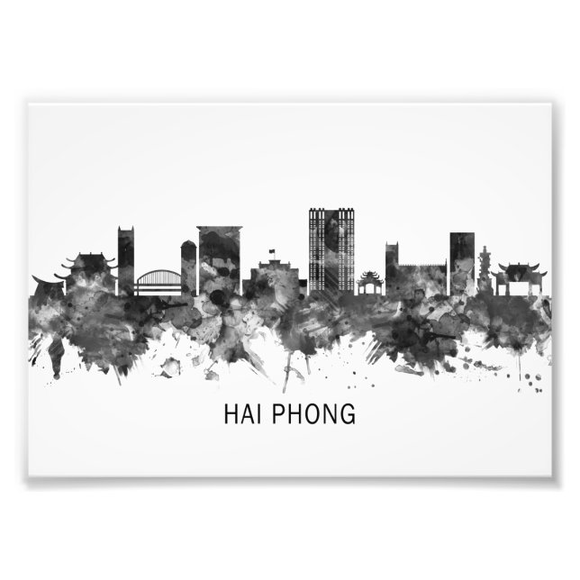 Impression Photo Hai Phong Vietnam Skyline BW (Devant)
