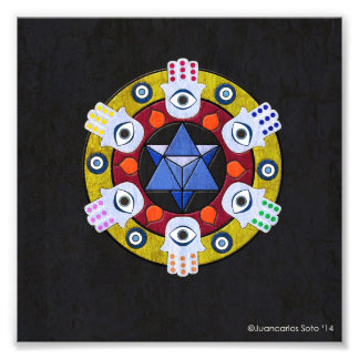 Impression Photo Hamsa Mandala