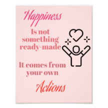 Happiness in Action : citation d'affiche