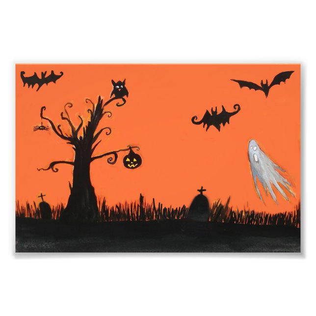 Impression Photo Happy Halloween Print (Devant)