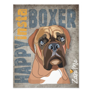 Impression Photo Happy Insta Boxer - Zani Mo Dog