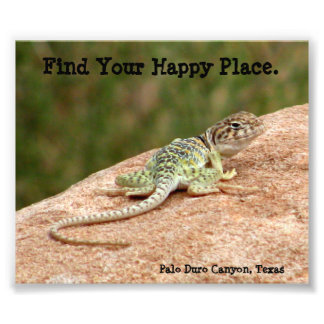 Impression Photo Happy Place Lizard Print