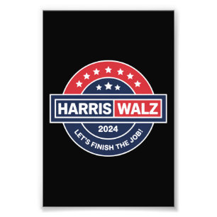 Impression Photo Harris Walz 24 Kamala Harris Madame la Présidente 