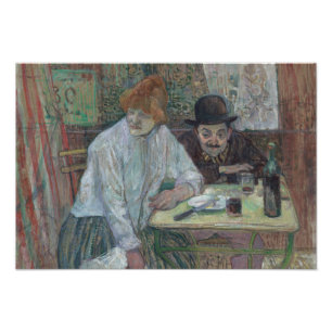Impression Photo Henri de Toulouse-Lautrec - Au Café La Mie