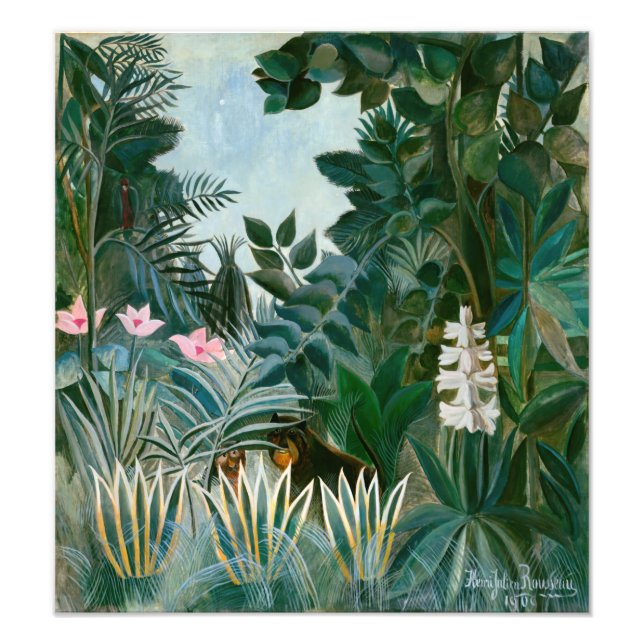 Impression Photo Henri Rousseau - La jungle équatoriale (Devant)