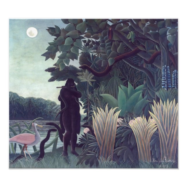 Impression Photo Henri Rousseau - Le Charmeur Des Serpents (Devant)