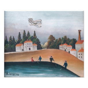 Impression Photo Henri Rousseau - Les Pêcheurs et le Biplan
