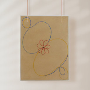 Impression Photo Hilma Af Klint, Seven Point Star No5, Art Abstrait