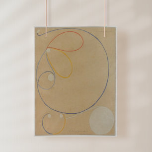 Impression Photo Hilma Af Klint, Seven Point Star No7, Art Abstrait