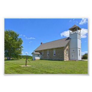 Impression Photo Historic Buck Creek School, Perry, Kansas