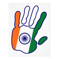 holiES - Inde Drapeau main pour votre mur