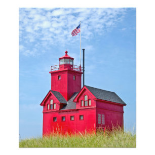 Impression Photo Holland Michigan Big Red Lighthouse