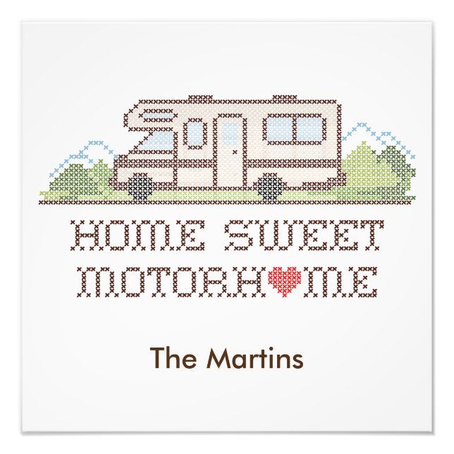 Impression Photo Home Sweet Motor Home Imprimer (Devant)