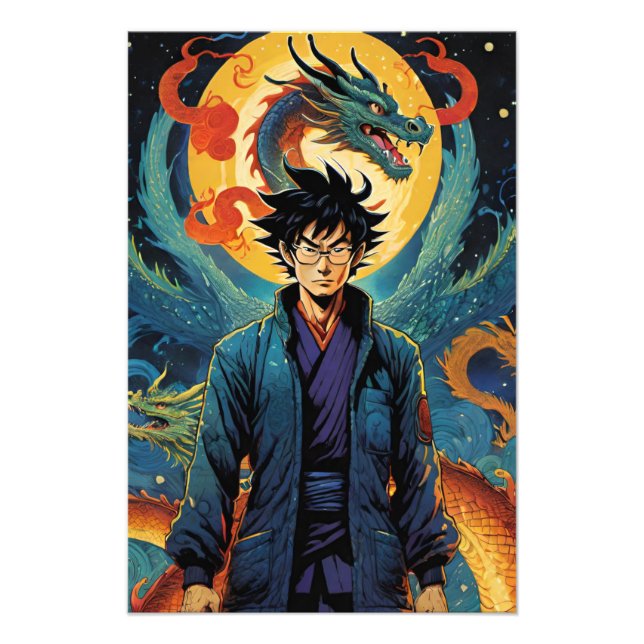 Impression Photo Hommage à Akira Toriyama (Devant)