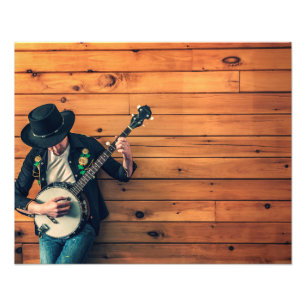 Impression Photo Homme de banjo