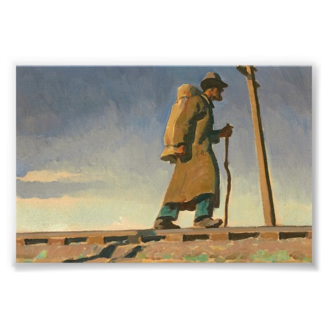 Impression Photo Homme sans abri par Maynard Dixon (Devant)