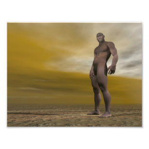 Impression Photo Homo erectus masculin - 3D rendent