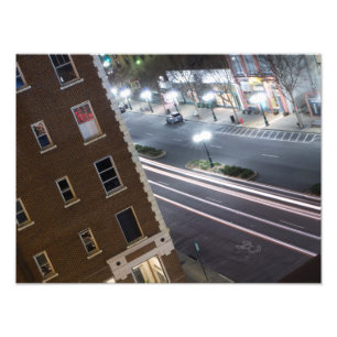 Impression Photo Hot Springs, Arkansas la nuit.