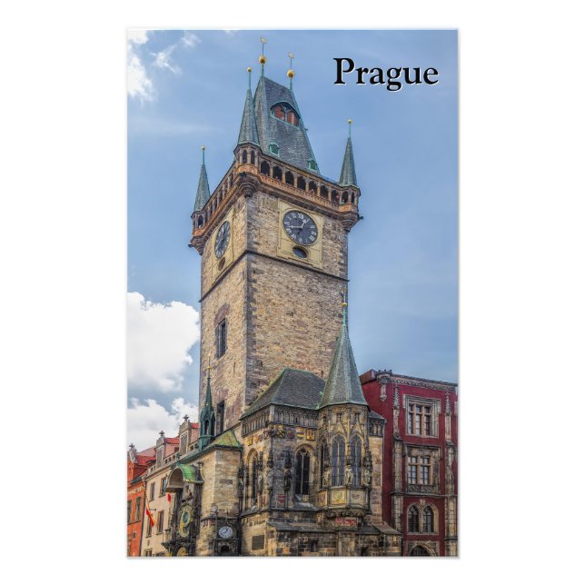 Impression Photo Hôtel de ville de Prague République tchèque (Devant)