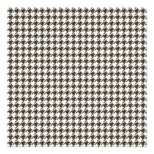Impression Photo Houndstooth combiné Brown et blanc par STaylor