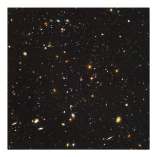 Impression Photo Hubble Ultra Deep Field Vue de 10 000 Galaxies