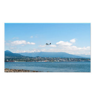 Impression Photo Hydravion décollant au-dessus de la baie de Vancou