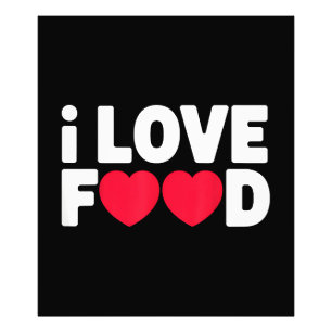 Impression Photo I Love Food Funny Foodie Cadeau pour hommes