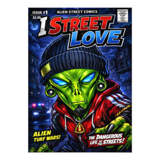 Impression Photo I Street Love – Urban Alien Comic Cover Art