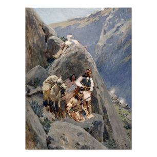 Impression Photo Icônes amérindiennes : Guerriers Apache, Cavalerie