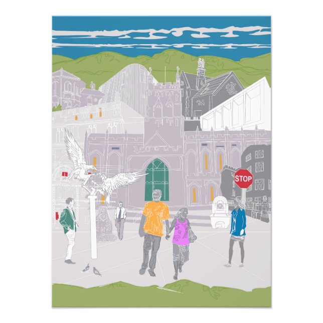 Impression Photo Illustration de l'affiche Malvern (Devant)