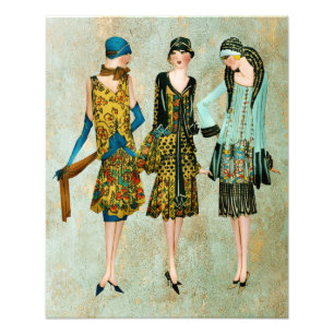 Impression Photo Illustration de mode vintage des années 1930