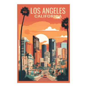 Impression Photo illustration de voyage à Los Angeles,