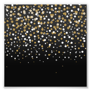 Impression Photo Illustration des points de Parties scintillant en 