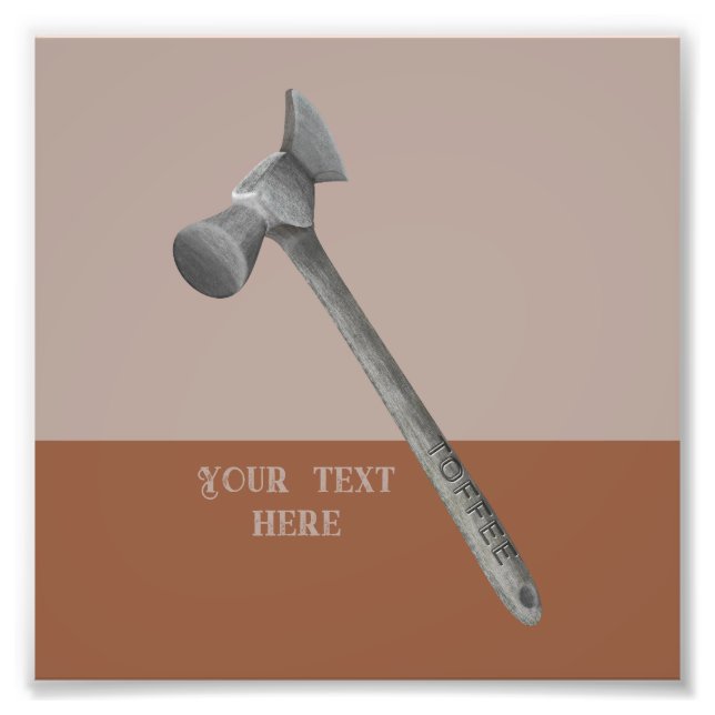 Impression Photo Illustration du marteau de café (Devant)