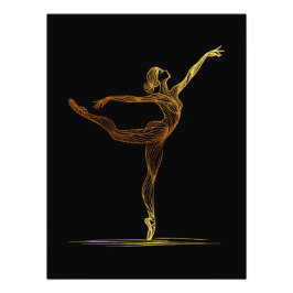 Impression Photo Illustration d'une danseuse de ballet