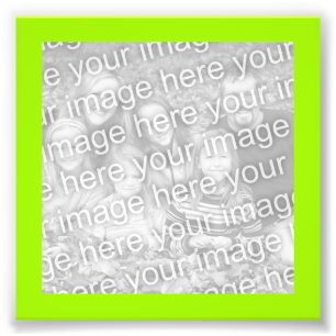 Impression Photo Image vert jaune vif