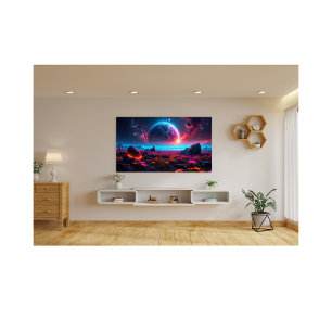 Impression Photo Imaginaire cosmique majestueux Paysage vibrant