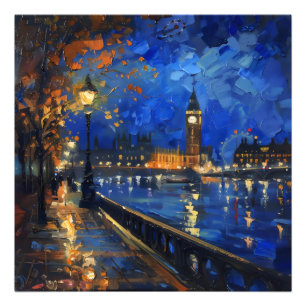 Impression Photo Impressionnisme nocturne de Londres