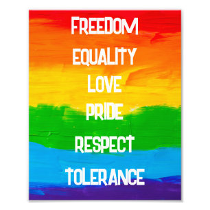 Impression Photo Imprimer le drapeau LGBT arc-en-ciel   Gay Lesbian