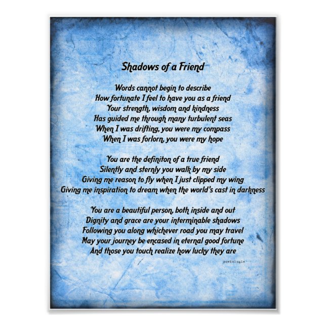 Impression Photo Imprimer les ombres d'un ami (Devant)