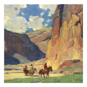 Impression Photo "Indiens à travers le canyon de Chelly" par Edgar 