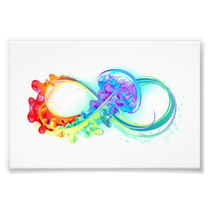 Impression Photo Infinity avec Rainbow Jellyfish
