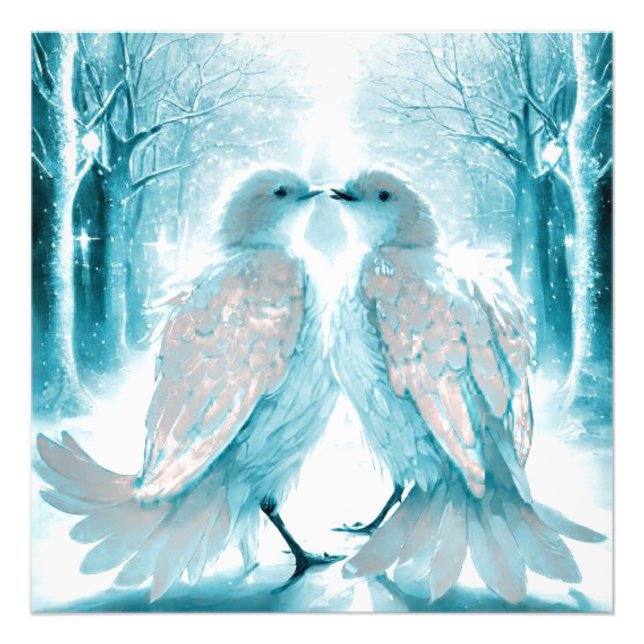 Impression Photo *~* Inséparables artistiques Abstraits AP54 Art Wi (Devant)